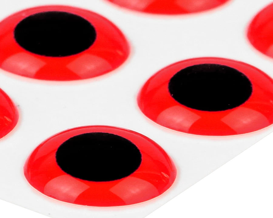 3D Epoxy Eyes Fluo Red 20pc 2 3D Epoxy Eyes Fluo Red 20pc - Image 2