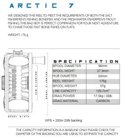Alfa Arctic Reel Lime Green -Fishing Equipment Shop Alfa Arctic Reel Lime Green ALFAARCTLG XXX arctic reel specs 7