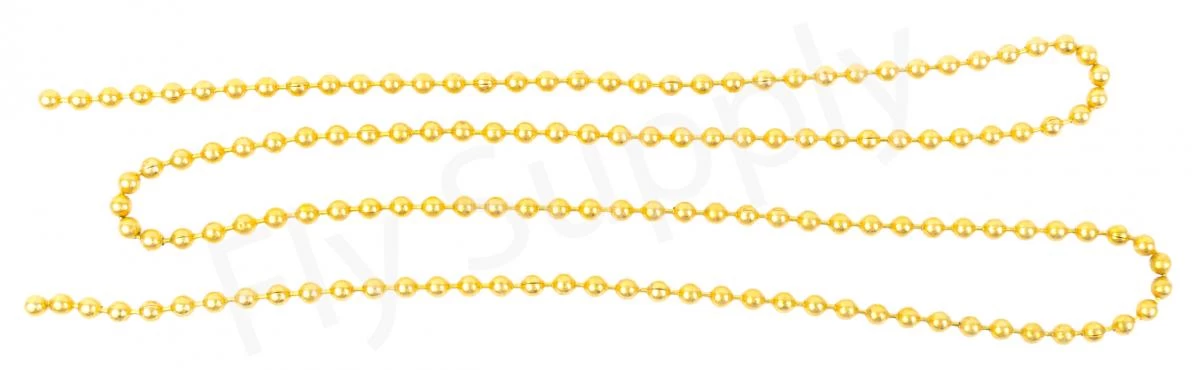 Bead Chain Eyes Gold 3 Bead Chain Eyes Gold - Image 3