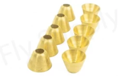 Brass Cone Heads Gold 10pc