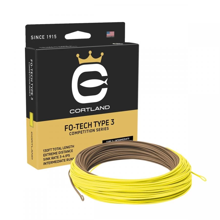 Cortland Competition Fo-tech Sink Type 3 Fly Line 1 Cortland Competition Fo-tech Sink Type 3 Fly Line