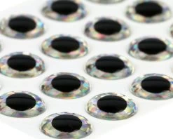 3D Epoxy Eyes Holographic Silver 20pc