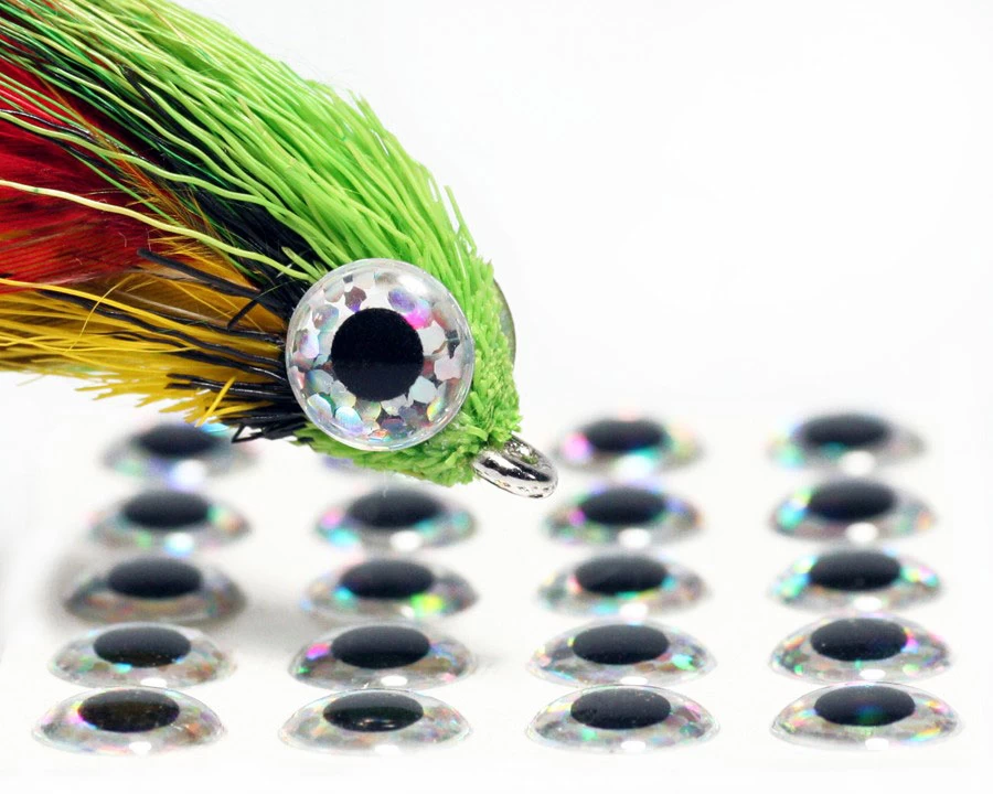 3D Epoxy Eyes Holographic Silver 20pc 2 3D Epoxy Eyes Holographic Silver 20pc - Image 2