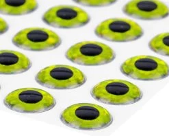 3D Epoxy Eyes Holographic Yellow 20pc