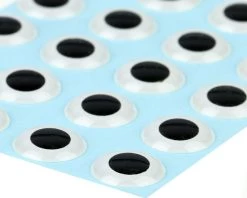 3D Epoxy Eyes White 20pc