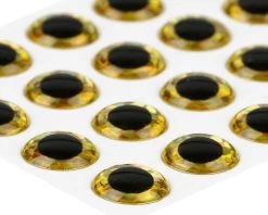 3D Epoxy Eyes Holographic Gold 20pc