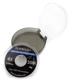 Euro Flies Fluorocarbon Tippet 50 Meter -Fishing Equipment Shop Euro Flies Fluorocarbon Tippet 50 Meter EF FCTIPPET XXX dsc08268 bewerkt