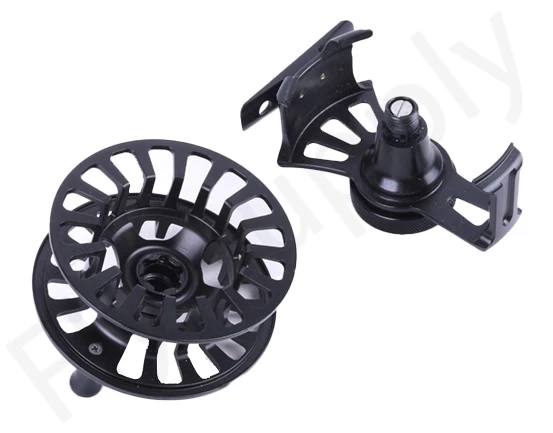 Euro Flies Open Frame Large Arbour Reel Black 3 Euro Flies Open Frame Large Arbour Reel Black - Image 3