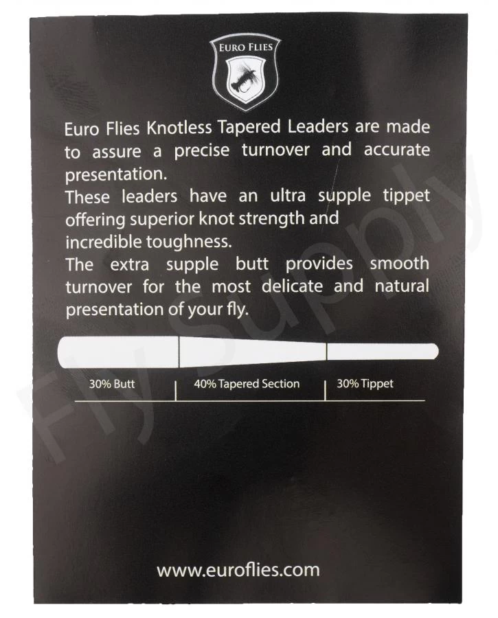 Euro Flies Supple Butt Tapered Leader 7,5ft 2 Euro Flies Supple Butt Tapered Leader 7,5ft - Image 2