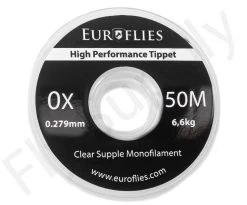 Euro Flies Supple Co-Polymer Tippet Spool 50mtr -Fishing Equipment Shop Euro Flies Supple Co Polymer Tippet Spool 50mtr EF SUP50TIPPET XX 0x