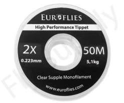 Euro Flies Supple Co-Polymer Tippet Spool 50mtr -Fishing Equipment Shop Euro Flies Supple Co Polymer Tippet Spool 50mtr EF SUP50TIPPET XX 2x