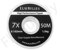 Euro Flies Supple Co-Polymer Tippet Spool 50mtr -Fishing Equipment Shop Euro Flies Supple Co Polymer Tippet Spool 50mtr EF SUP50TIPPET XX 7x