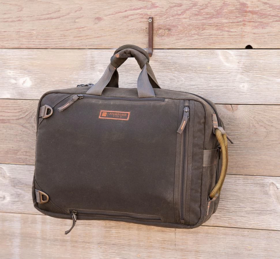 Fishpond Boulder Briefcase Peat Moss 3 Fishpond Boulder Briefcase Peat Moss - Image 3