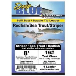 Frog Hair Deep Blue Seatrout/Seabass 8ft Leader