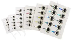 Funky Tab Eyes Mirage/White 10pc