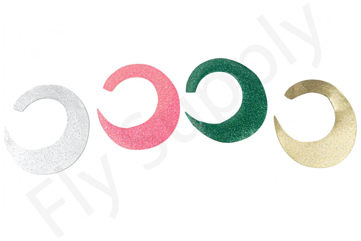 Glitter Wiggle Tails L 5pc 1 Glitter Wiggle Tails L 5pc