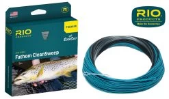 RIO Premier Fathom CleanSweep Sinking Fly Line Clear/Black/Dark Aqua