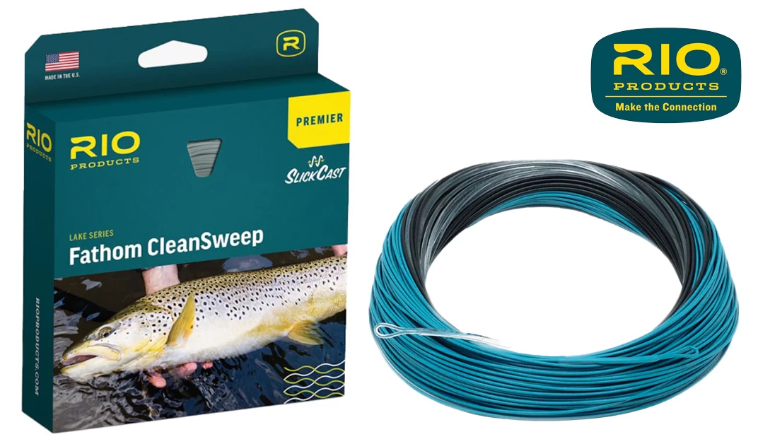 RIO Premier Fathom CleanSweep Sinking Fly Line Clear/Black/Dark Aqua 1 RIO Premier Fathom CleanSweep Sinking Fly Line Clear/Black/Dark Aqua