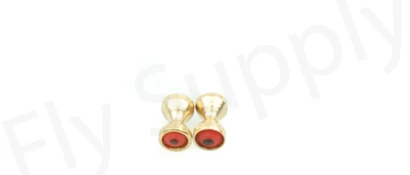 Real Bug Eyes Gold With Red Eye 10pc 1 Real Bug Eyes Gold With Red Eye 10pc