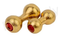 Real Round Eyes Gold With Red Eye 10pc