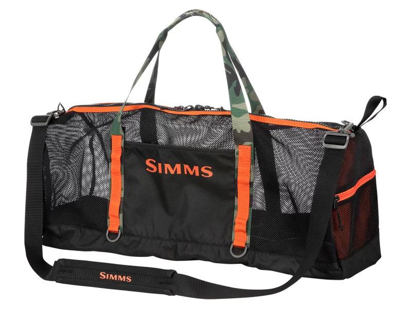 Simms Challenger Mesh Duffel – 60L Black 1 Simms Challenger Mesh Duffel – 60L Black