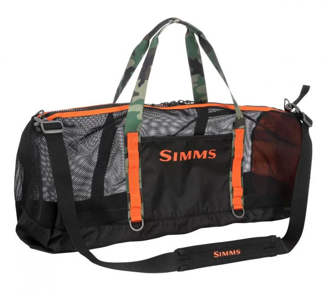 Simms Challenger Mesh Duffel – 60L Black 3 Simms Challenger Mesh Duffel – 60L Black - Image 3
