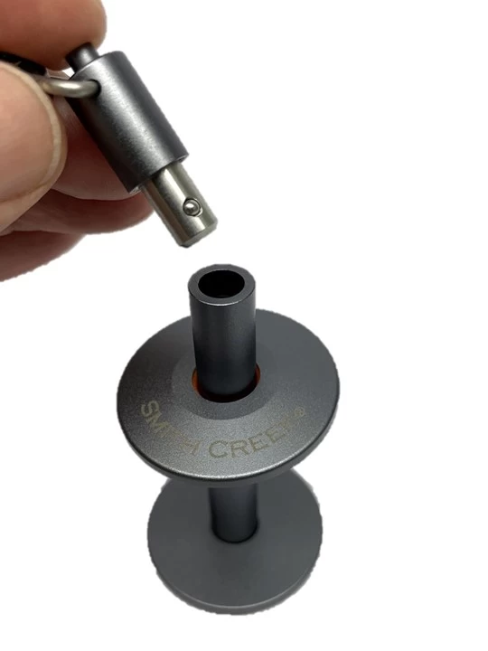 Smith Creek Tippet Holder Metallic Grey 2 Smith Creek Tippet Holder Metallic Grey - Image 2