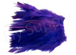 Strung Saddle Hackle -Fishing Equipment Shop Strung saddle hackle 40 10XXX purple