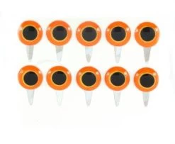 Funky Tab Eyes Orange/Yellow 10pc