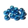 Tungsten Beads Blue Metallic 25pc