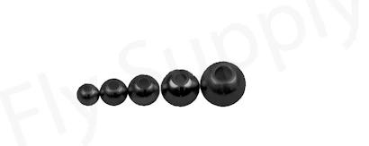 Tungsten Beads Grey-Black 25pc 1 Tungsten Beads Grey-Black 25pc