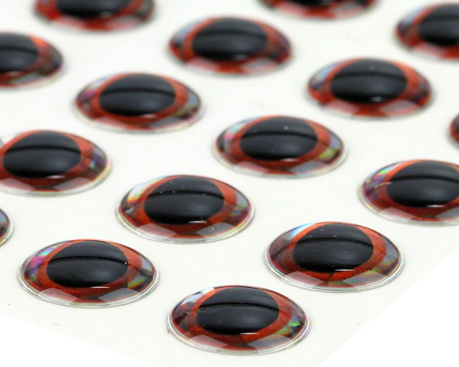 Ultra 3D Epoxy Eyes Basic Red 20pc 2 Ultra 3D Epoxy Eyes Basic Red 20pc - Image 2
