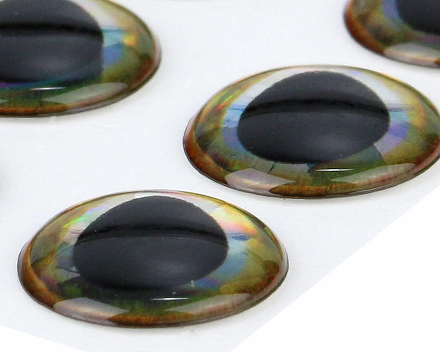 Ultra 3D Epoxy Eyes Gold Edge 20pc 1 Ultra 3D Epoxy Eyes Gold Edge 20pc