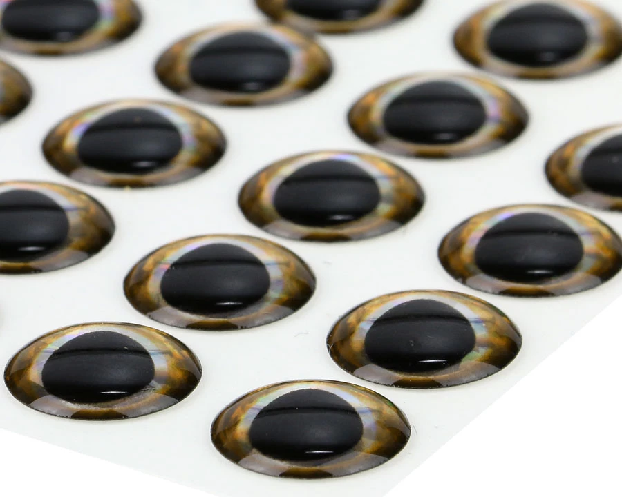 Ultra 3D Epoxy Eyes Gold Edge 20pc 2 Ultra 3D Epoxy Eyes Gold Edge 20pc - Image 2