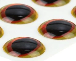 Ultra 3D Epoxy Eyes Yellow Orange 20pc
