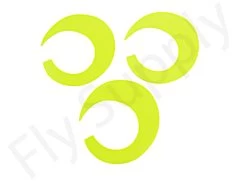 Wiggle Tails Jumbo Slim 3pc Original Pacchiarini’s -Fishing Equipment Shop Wiggle Tails Jumbo Slim 3pc Original Pacchiarinis FSTYING WTJS X 14. fluo yellow