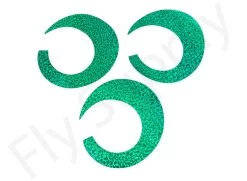 Wiggle Tails Jumbo Wide 3pc Original Pacchiarini’s -Fishing Equipment Shop Wiggle Tails Jumbo Wide 3pc Original Pacchiarinis FSTYING WTJW X 12.holographic green