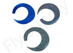 Wiggle Tails Jumbo Wide 3pc Original Pacchiarini’s -Fishing Equipment Shop Wiggle Tails Jumbo Wide 3pc Original Pacchiarinis FSTYING WTJW X 8. hologaphic black blue