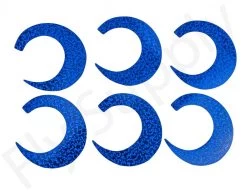 Wiggle Tails Medium 6pc Original Pacchiarini’s -Fishing Equipment Shop Wiggle Tails Medium 6pc Original Pacchiarinis FSTYING WTM X holographic blue