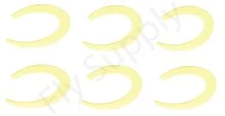 Wiggle Tails Medium 6pc Original Pacchiarini’s -Fishing Equipment Shop Wiggle Tails Medium 6pc Original Pacchiarinis FSTYING WTM X yellow skin