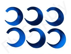 Wiggle Tails XL 6pc Original Pacchiarini’s -Fishing Equipment Shop Wiggle Tails XL 6pc Original Pacchiarinis FSTYING WTXL X blue