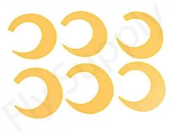 Wiggle Tails XL 6pc Original Pacchiarini’s -Fishing Equipment Shop Wiggle Tails XL 6pc Original Pacchiarinis FSTYING WTXL X fluo orange