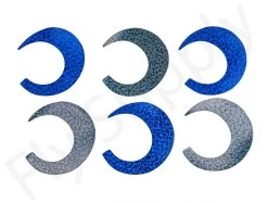 Wiggle Tails XL 6pc Original Pacchiarini’s -Fishing Equipment Shop Wiggle Tails XL 6pc Original Pacchiarinis FSTYING WTXL X holographic black blue