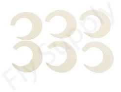 Wiggle Tails XL 6pc Original Pacchiarini’s -Fishing Equipment Shop Wiggle Tails XL 6pc Original Pacchiarinis FSTYING WTXL X white