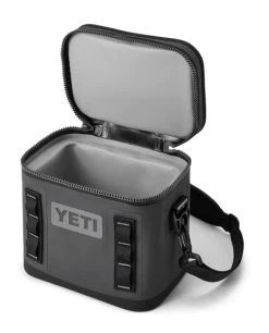 YETI Hopper Flip 8 Soft Cooler Charcoal 12 YETI Hopper Flip 8 Soft Cooler Charcoal -Fishing Equipment Shop YETI Hopper Flip 8 Soft Cooler Charcoal SKU E160 CHA w hopper flip 8 charcoal 3qtr open 7932 b 1