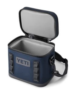 YETI Hopper Flip 8 Soft Cooler Navy 13 YETI Hopper Flip 8 Soft Cooler Navy -Fishing Equipment Shop YETI Hopper Flip 8 Soft Cooler Navy SKU E160 NVY w hopper flip 8 navy 3qtr open 7927 b 1