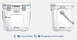 YETI Roadie 24 Cool Box Tan 14 YETI Roadie 24 Cool Box Tan -Fishing Equipment Shop YETI Roadie 24 Cool Box Tan SKU 0111 TAN roadie24 binnekant