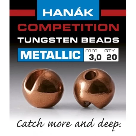 Hanak Tungsten Metallic Brown Slotted Jig Beads 20pc 1 Hanak Tungsten Metallic Brown Slotted Jig Beads 20pc