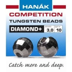 Hanak Diamond + Black Nickel Faceted 20pc