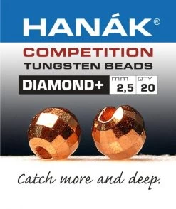 Hanak Diamond + Copper Faceted 20pc
